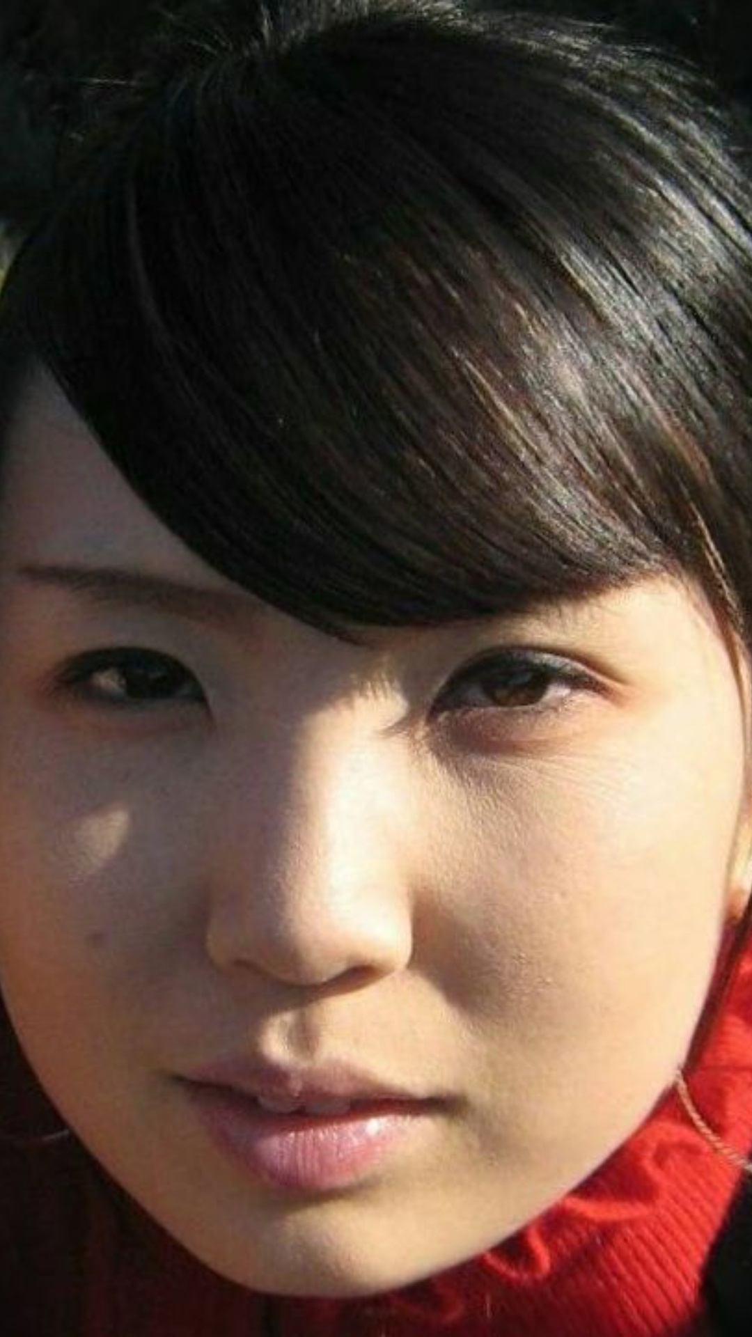 She is Korean. She is sigh. And she saying very slowly Korean language.
"빨리, 빨리 해줘"