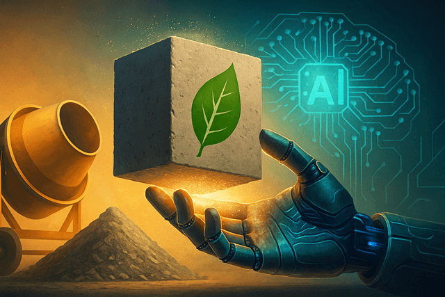 Avance en IA reduce drásticamente la huella de carbono del cemento